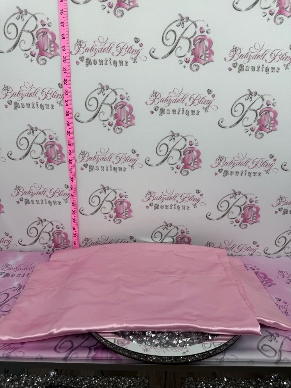 2 pillowcases satin KING SIZE Pink Satin Pillowcase - Solid Light Pink